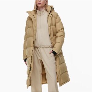 Aritzia The Super Puff Long EARTHY BEIGE